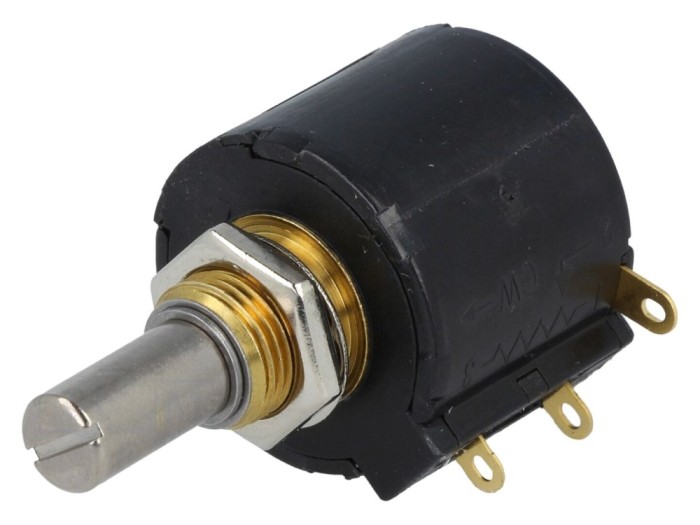 Potențiometru multitură 10k&Omega; linear 2W