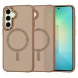 Husa pentru samsung galaxy s25 - halofrost, magsafe, sandstone brown