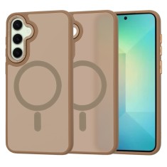 Husa pentru samsung galaxy s25 - halofrost, magsafe, sandstone brown foto