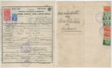 Romania, Ministerul Agriculturii si Domeniilor, Bilet de adeverirea proprietatii, vanzarii si sanatatii animalelor, Bichevita, 1938