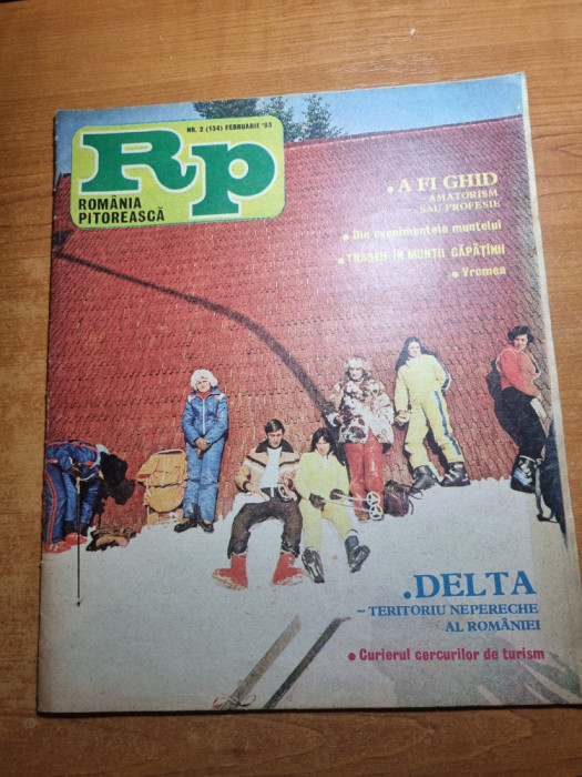 romania pitoreasca februarie 1983-art. si foto orasul bucuresti si delta dunarii