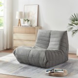 Fotoliu de podea Kods&oslash; gri 75x90x100 cm din microfibra