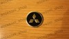 Emblema Capac Roata Mitsubishi Negru Aluminiu 60mm