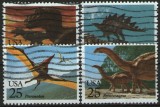 Statele Unite 1989 - animale preistorice, serie stampilata