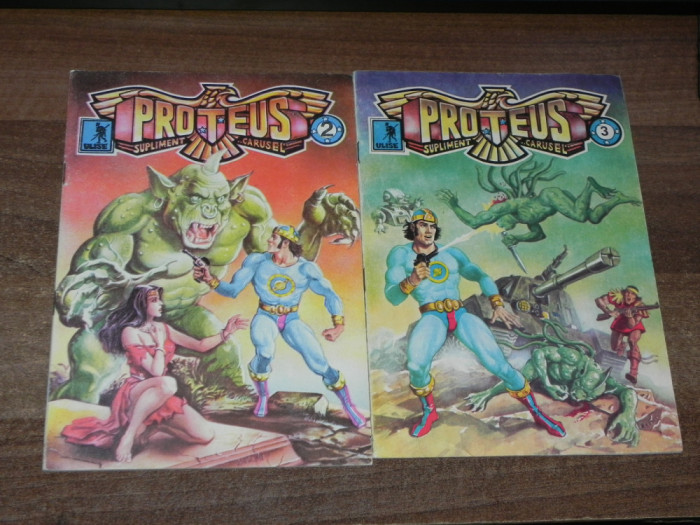Proteus nr 2 si 3 benzi desenate romana romanesti Sandu Florea bd comics