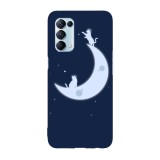 Husa compatibila cu Oppo A72 model Lunar cats, Silicon, TPU, Viceversa, Transparent, Carcasa