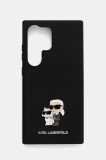 Karl Lagerfeld husă pentru telefon Samsung S24 Ultra culoarea negru, KLHCS24LSMHKCNPK
