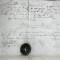 1839 Vechi document Epitropia Arges, hartie filigran, sigilii in fum