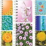 Cumpara ieftin Set 8 carnete cu spira Flori 7 x 10 cm, 75 foi veline