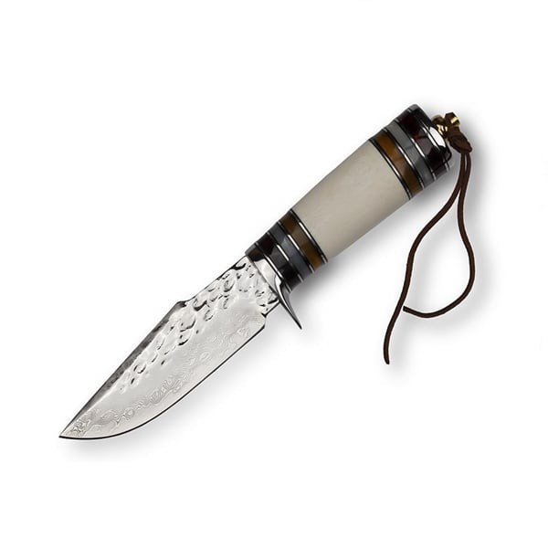 Cutit de vanatoare, DEPOX&reg;, Boone Hunting, 22.5 cm, Otel Damasc