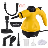 Aparat multifunctional de curatat cu aburi, 6 in 1, temperatura ridicata, sterilizare, indepartare a petelor, 1050W, galben