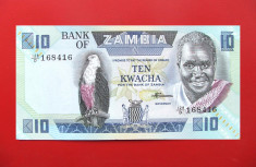 ZAMBIA - 10 Kwacha 1988 - UNC foto