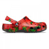 Saboti Crocs Classic Hyper Real Clog Roșu - Red/Black, Rosu, 36 - 38, 41, 42