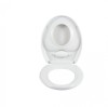 Capac WC Familie 2 in 1 Adulti Copii cu Reductie, Adaptor, Alb - Livrare GRATUITA! Dimensiuni 365 x 465 mm, Plastic, Design Modern