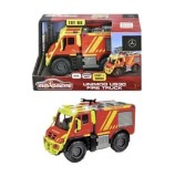 Masina de pompieri Majorette - Mercedes Unimog U530, cu sunete si lumini