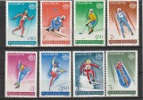 ROMANIA 1987 LP 1194 J.O. DE IARNA CALGARY CANADA SERIE MNH