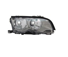 Far Bmw Seria 3 (E46), 07.2001-03.2003, montare fata, stanga, H7+H7; electric; rama Titan; cu motor; halogen, MAGNETI MARELLI