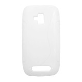 Husa silicon S-line alba pentru Nokia Lumia 610