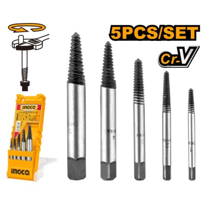 Extractor suruburi set 5 bucati - Ingco ASE008 foto