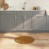 vidaXL Covor rotund, maro, 60 cm, bambus 376974