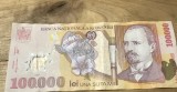 (1) Romania bancnota 100000 lei 2001