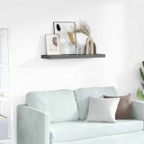 vidaXL Rafturi rame foto cu bordură, 2 buc., gri, 80 x 9 x 3 cm, MDF 323936