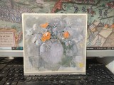 Virgil Almășanu, Stil life with flowers, planșă color, circa 1984, A002