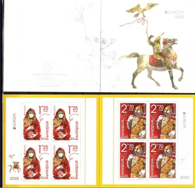 Bulgaria 2022 - Europa CEPT - Povești și mituri, carnete MNH foto