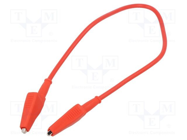 Cablu de măsurare CAL TEST Inom 10A 0,3m roşu silicon