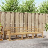 vidaXL Set de canapele de exterior 3 pcs Alb 249,5 x 83 x 73 cm 3385983