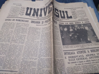 ZIARUL UNIVERSUL 23 NOIEMBRIE 1940 VIZITA ANTONESCU IN GERMANIA HORIA SIMA foto