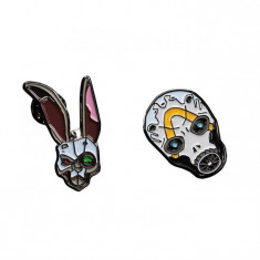 Set 2 Insigne Borderlands 3 Bunny And Psycho Mask foto