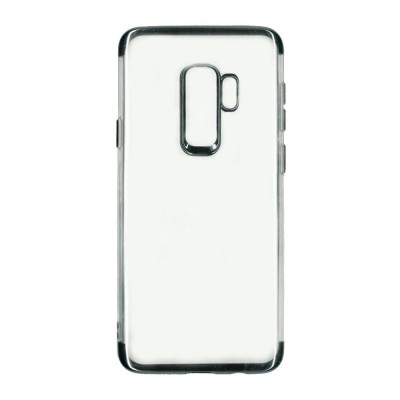 Husa samsung galaxy s9 plus transparent cu margini negre foto