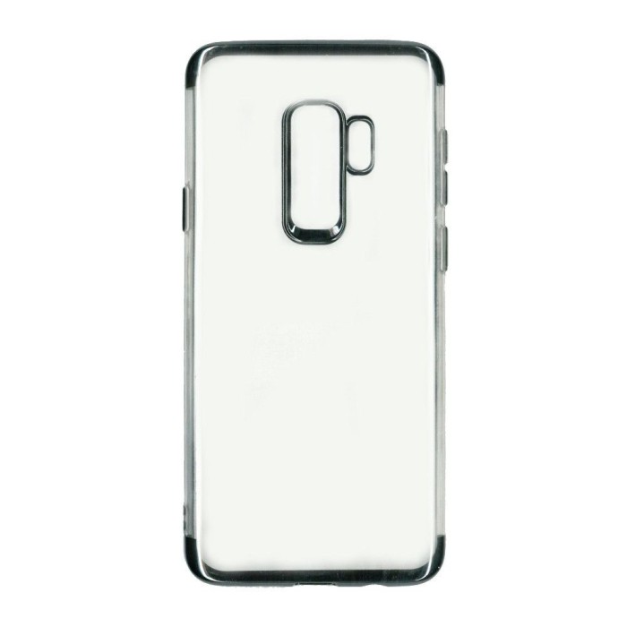 Husa samsung galaxy s9 plus transparent cu margini negre