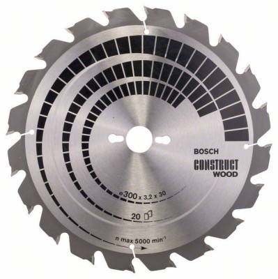 Bosch Panza ferastrau circular Construct Wood, 300x30x3.2mm, 20T ProAdvanced PowerfulTools foto