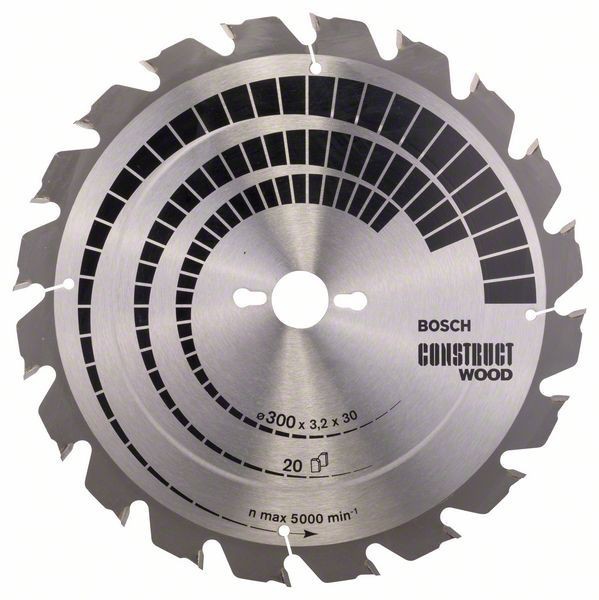 Bosch Panza ferastrau circular Construct Wood, 300x30x3.2mm, 20T ProAdvanced PowerfulTools