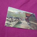 CARTE POSTALA BREZOIU-LOUINTELE LUCRATORILOR INTERBELICA CIRCULATA