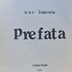 NAE IONESCU PREFATA EDITURA CRITERION 1979 REEDITARE LA DE DOUA MII DE ANI EXIL