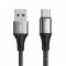 Joyroom Cablu USB - USB tip C, 3 A, 1 m, negru (S-1030N1)