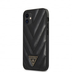 Husa Guess din Piele PU pentru iPhone 12 Mini 5.4&amp;quot;, V-Quilted Collection, Negru foto