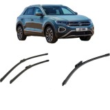 Cumpara ieftin Set 3 stergatoare Volkswagen T-ROC (A11, D11) din 2017-2022, pentru parbriz si luneta fata si spate auto, Bosch Aerotwin-Aerotwin, din cauciuc silicon