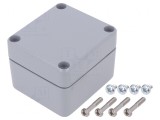 Carcasă universală aluminiu gri 60x66x46 mm