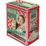 Cutie de depozitare metalica - Have a Coffee