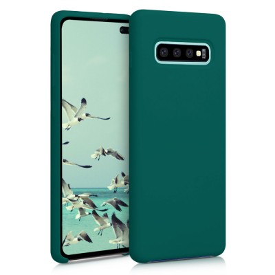 Husa pentru Samsung Galaxy S10 Plus, Silicon, Verde, 49028.184 foto