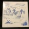 arta / decor / design - Placa de faianta patrata peisaj maritim anul 1948 !
