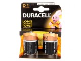 Baterii alcaline 1,5V D nere&icirc;ncărcabile 2 buc BASIC, Duracell
