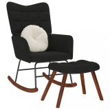 Gossi scaun balansoar cu scaun catifea neagra