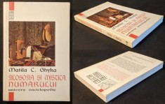 rara Matila C Ghyka &ndash; FILOSOFIA si MISTICA NUMARULUI. ilustrata , 293 pag. 1998 Univers Enciclopedic Filosofie Spiritualitate Ezoterism Matematica Phi
