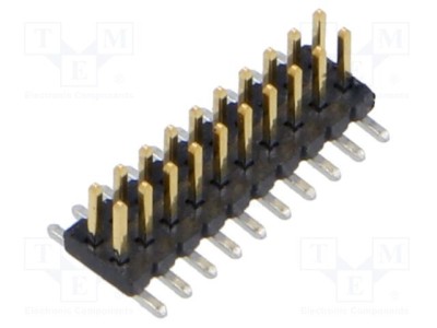 Conector SAMTEC şiruri pini tată 20 PIN 1,27mm gold flash SMT soclu foto