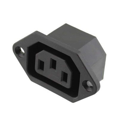 Conector alimentare, 3 pini, montare pe panou, L102884 foto